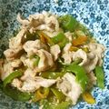 Leone0815's cooksnap of when they made ＊ルクエdeピーマンと豚肉の甘辛煮＊.