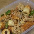 こうみれ's cooksnap of when they made 豚バラ肉と竹輪とピーマンの豆板醤マヨ炒め.