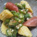 mo＊mo's cooksnap of when they made ヤングコーンとソーセージのカレー和え.