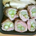 yoshi560's cooksnap of when they made 豚こま切れ肉のアスパラ巻き 照り焼き.