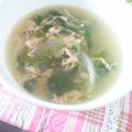 ♡大臣と姫達のママ♡'s cooksnap of when they made シャキシャキレタスの中華スープ.