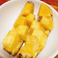 S＊mama♡'s cooksnap of when they made 簡単！パイナップルの葉の取り方と切り方.