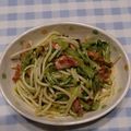 matoshiyu's cooksnap of when they made ゴマ油で！簡単大人気のスパサラ＊.