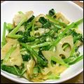 かなりんココりん's cooksnap of when they made チーズ味★レンコンと小松菜の炒め物.