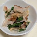 yu1211ma's cooksnap of when they made 材料２つ！簡単モロヘイヤの梅肉和え.
