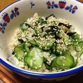 YUKIKI☆'s cooksnap of when they made 夏にぴったり！わかめとキュウリの混ぜご飯.
