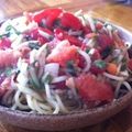 アイクス's cooksnap of when they made 焼きナスとトマトの冷製パスタ.