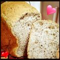 clovers＊'s cooksnap of when they made HBはちみつ黒ゴマ食パン♪.