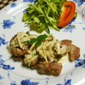 ぶークリーム's cooksnap of when they made 豚肉ときのこクリームソース.