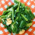 UＳＨＩＭＩ's cooksnap of when they made ＊小松菜でにんにく青菜炒め＊おつまみに.