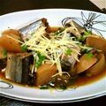 panda♪mama's cooksnap of when they made 圧力鍋で骨までやわらか！さんまの梅干煮☆.