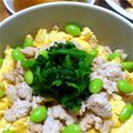 れんころりん's cooksnap of when they made ＊枝豆の＊三色丼＊.