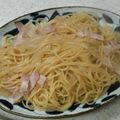 サーフブレイド's cooksnap of when they made 玉葱とベーコンのスパゲティ.