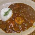まるとシュウ's cooksnap of when they made トマト缶deえびカレー.