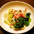 莉彩パパ's cooksnap of when they made シロナとかまぼこのゴマドレ和え.