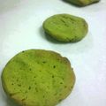 mari1432's cooksnap of when they made かぼちゃの皮☆超サクサク薄焼きクッキー.