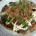 くま梧朗's cooksnap of when they made すき焼きの残りでお好み焼き☆.