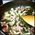 まなやね's cooksnap of when they made ホウレン草とベーコン、きのこのソテー.