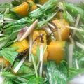 まー坊（・＿・）'s cooksnap of when they made カボチャと水菜の塩昆布和えサラダ.