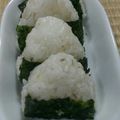おろくにける's cooksnap of when they made ❀わさび胡麻マヨ❀おにぎり.