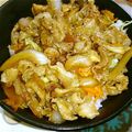 ぺぺぷる's cooksnap of when they made タレが決め手！野菜たっぷり豚丼♪.