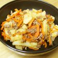 ぽりぽり拓庵's cooksnap of when they made じゃが芋とひき肉の醤油炒め煮.