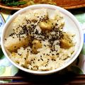 mamanobuko's cooksnap of when they made もち米入り*~*~栗ご飯*~*~.