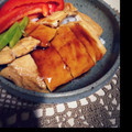 ゆりかもめーん's cooksnap of when they made 焼き野菜と薄焼きささみのてりやき丼.