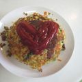 閑人舎's cooksnap of when they made 昭和レトロな味。ひき肉タップリオムレツ.