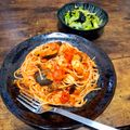 Kasumi Kasumi's cooksnap of when they made 定番☆なすとベーコンのトマトパスタ.