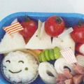 るいつー's cooksnap of when they made ミニミニ☆サンドイッチ　キャラ弁おかず.