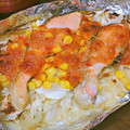 mokun's cooksnap of when they made ヘルシオで簡単塩鮭のちゃんちゃん焼き風.