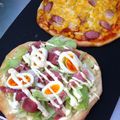 ひろと＾＿＾ママ's cooksnap of when they made ■サラダピザ　ガーリックソースで。.