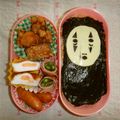 おこらん's cooksnap of when they made ジブリ カオナシのキャラ弁.
