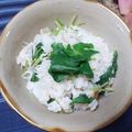 ｸﾏﾘｴ's cooksnap of when they made ♦長芋とじゃこの炊き込みご飯三つ葉添え♦.