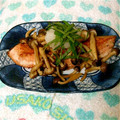 なおみん＊'s cooksnap of when they made 秋鮭のバターソテーおろしぽん酢添え.