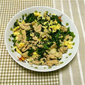 Ｍatu☆Music's cooksnap of when they made ほうれん草と豚肉と卵の炒め物.