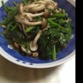 パン大好きネコ's cooksnap of when they made ほうれん草としめじの麺つゆバター.