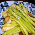 kaeかえちゃん's cooksnap of when they made アスパラとお揚げのサッと煮.