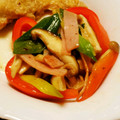 莉彩パパ's cooksnap of when they made おつまみに♪長ねぎ＆きのこ＆ベーコン炒め.