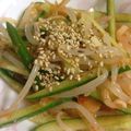 しゃをり☆'s cooksnap of when they made 青い部分＆キュウリ♪簡単ピリ辛ナムル♪.