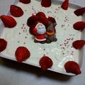 たまごろう's cooksnap of when they made クリスマスカラー☆レアチーズケーキ☆.
