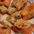 Yuk1uY17's cooksnap of when they made レンコンと鶏挽肉でとろ～り簡単春巻き☆.