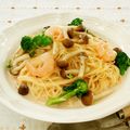 かしりん's cooksnap of when they made 本格♪エビときのこのトマトクリームパスタ.