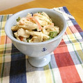 komutatata's cooksnap of when they made ささみとオクラの明太子和え～わさびマヨ～.