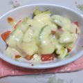 fusigiA's cooksnap of when they made トマトとアボカドのマヨチーズ焼き.
