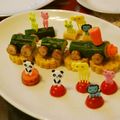 JeffKok's cooksnap of when they made キャラ弁！きゅうりの汽車ポッポ♪.