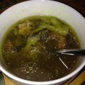 BellmanM's cooksnap of when they made ブロッコリーと挽肉あんのスープ.