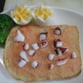 ゆかやんまま's cooksnap of when they made タコの明太マヨトースト.