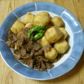 しのばぁたん's cooksnap of when they made フライパンで！牛肉と里芋のにんにく生姜煮.
